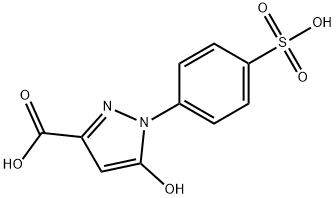 5-hydroxy-1-(4-sulphophenyl)-1H-pyrazole-3-carboxylic acid Struktur