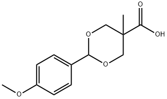 2-(4-METHOXYPHENYL)-5-METHYL-1,3-DIOXANE-5-CARBOXYLIC ACID Struktur