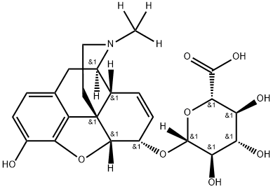 Morphine-d3 6-b-D-Glucuronide Struktur