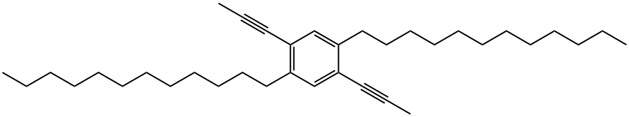 2 5-DIDODECYL-1 4-DI-1-PROPYNYLBENZENE Struktur