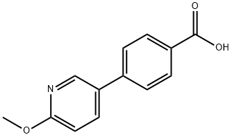 4-(2-Cyanopyridin-3-yl)benzoic acid Struktur