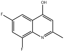 6,8-difluoro-2-methylquinolin-4-ol Struktur