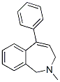 2-Methyl-2,3-dihydro-5-phenyl-1H-2-benzazepine Struktur