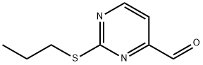 2-PROPYLSULFANYL-PYRIMIDINE-4-CARBALDEHYDE Struktur