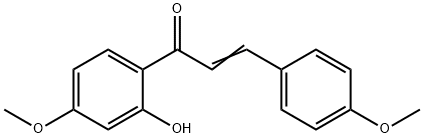 2'-羥基-4,4'-二甲氧基查耳酮 結(jié)構(gòu)式