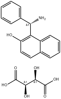 (S)-(+)-1-(ALPHA-AMINOBENZYL)-2-NAPHTHOL TARTARATE Struktur