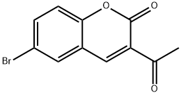 3-acetyl-6-bromo-2H-chromen-2-one Struktur