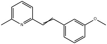 2-Methyl-6-[(3-Methoxyphenyl)ethenyl]pyridine Struktur