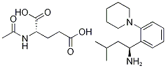 (S,S')-3-Methyl-1-(2-piperidinophenyl)butylamine, n-acetyl-glutamate salt