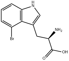 4-BROMO-D-TRYPTOPHAN Struktur