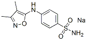 sodium N-(3,4-dimethylisoxazol-5-yl)sulphanilamidate Struktur