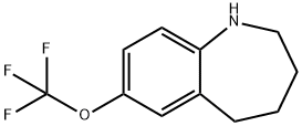 7-TRIFLUOROMETHOXY-2,3,4,5-TETRAHYDRO-1H-BENZO[B]AZEPINE HYDROCHLORIDE Struktur