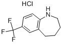 7-TRIFLUOROMETHYL-2,3,4,5-TETRAHYDRO-1H-BENZO[B]AZEPINE HYDROCHLORIDE Struktur