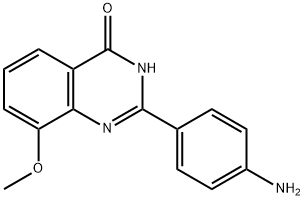 4(1H)-Quinazolinone,  2-(4-aminophenyl)-8-methoxy-  (9CI) Struktur