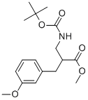 METHYL 2-N-BOC-2-AMINOMETHYL-3-(3-METHOXY-PHENYL)-PROPIONATE
 Struktur