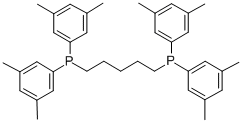 1,5-BIS[BIS(3,5-DIMETHYLPHENYL)PHOSPHINO]PENTANE Struktur