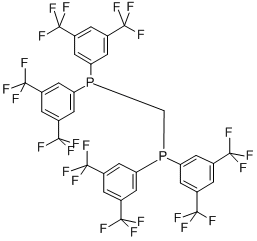 BIS[BIS(3,5-DITRIFLUOROMETHYLPHENYL)PHOSPHINO]METHANE Struktur