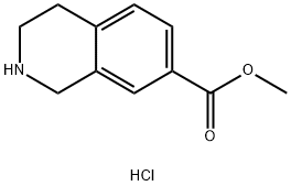 1,2,3,4-TETRAHYDRO-ISOQUINOLINE-7-CARBOXYLIC ACID METHYL ESTER HCL Struktur