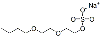 sodium 2-(2-butoxyethoxy)ethyl sulphate Struktur