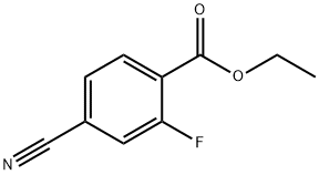 Benzoic acid, 4-cyano-2-fluoro-, ethyl ester (9CI) Struktur