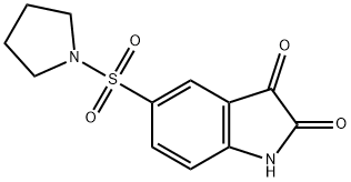 5-(PYRROLIDINE-1-SULFONYL)-1H-INDOLE-2,3-DIONE Struktur