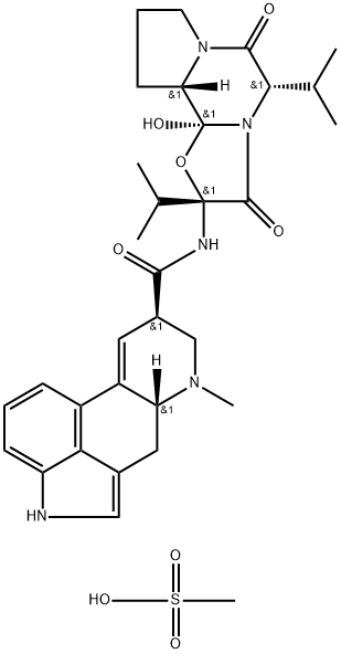 12'-hydroxy-2',5'alpha-diisopropylergotaman-3',6',18-trione methanesulphonate 