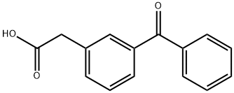 3-BENZOYLPHENYLACETIC ACID Struktur