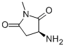 2,5-Pyrrolidinedione,3-amino-1-methyl-,(3S)-(9CI) Struktur