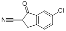 6-CHLORO-2,3-DIHYDRO-1-OXO-1H-INDENE-2-CARBONITRILE Struktur