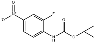 TERT-BUTYL 2-FLUORO-4-NITROPHENYLCARBAMATE Struktur