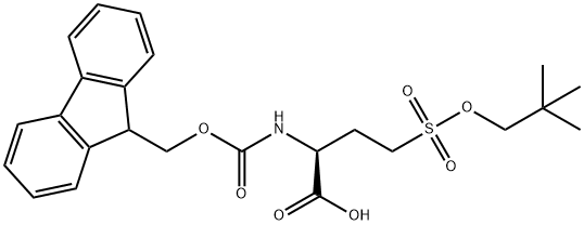 FMOC-4-(NEOPENTYLOXYSULFONYL)-ABU-OH Struktur