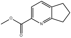 METHYL 6,7-DIHYDRO-5H-CYCLOPENTA[B]PYRIDINE-2-CARBOXYLATE Struktur