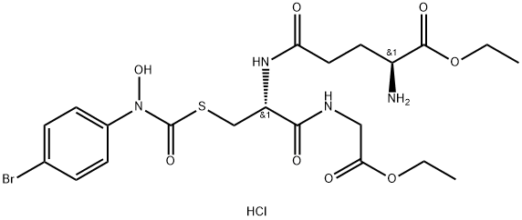 L-gamma-Glutamyl-S-[[(4-bromophenyl)hydroxyamino]carbonyl]-L-cysteinylglycine diethyl ester monohydrochloride