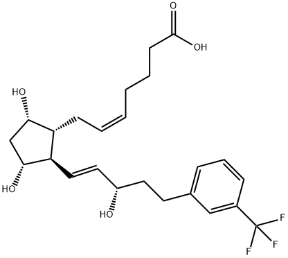 17-TRIFLUOROMETHYLPHENYL TRINOR PROSTAGLANDIN F2ALPHA Struktur