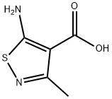 5-AMINO-3-METHYL-ISOTHIAZOLE-4-CARBOXYLIC ACID Struktur