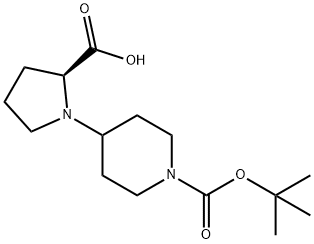 L-N-[(4'-BOC)PIPERIDINO]PROLINE Struktur