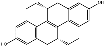 (5r,11r)-5,11-diethyl-5,6,11,12-tetrahydro-2,8-chrysenediol Struktur