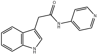 N-(pyridin-4-yl)-(indol-3-yl)acetamide Struktur