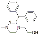 2-[3-(Diphenylmethyl)-5,6-dihydro-1-methyl-1,2,4-triazin-4(1H)-yl]ethanol Struktur