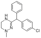 1,4,5,6-Tetrahydro-3-(p-chlorodiphenylmethyl)-1-methyl-as-triazine Struktur