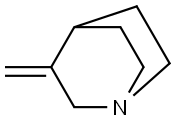 3-methylidene-1-azabicyclo[2.2.2]octane Struktur