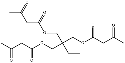 BUTANOIC ACID, 3-OXO-, 2-[(1,3-DIOXOBUTOXY)METHYL]-2-ETHYL-1,3-PROPANDIYL ESTER Struktur