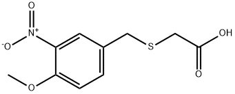 (4-METHOXY-3-NITROBENZYL)THIO]ACETIC ACID Struktur