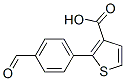 2-(4-Formylphenyl)thiophene-3-carboxylic acid Struktur