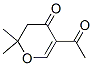 4H-Pyran-4-one, 5-acetyl-2,3-dihydro-2,2-dimethyl- (9CI) Struktur