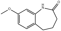 2H-1-BENZAZEPIN-2-ONE, 1,3,4,5-TETRAHYDRO-8-METHOXY- Structure