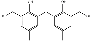 2,2'-Methylenebis[4-methyl-6-(hydroxymethyl)phenol] Structure