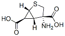 2-Thiabicyclo[3.1.0]hexane-4,6-dicarboxylicacid,4-amino-,(1R,4S,5S,6S)-(9CI) Structure