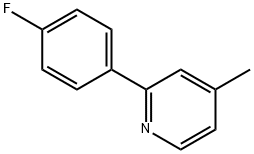 2-(4-FLUORO-PHENYL)-4-METHYL-PYRIDINE Struktur