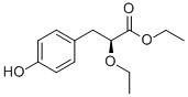 (S)-2-ETHOXY-3-(4-HYDROXY-PHENYL)-PROPIONIC ACID ETHYL ESTER
 Struktur